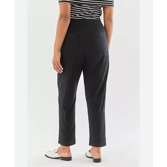 Anthropologie Maeve Cigarette Pants Black Size 8 - Picture 2 of 16